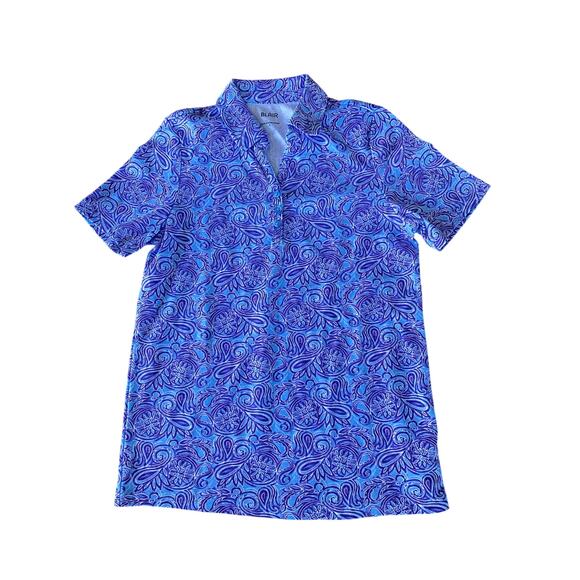 Women’s Blair Short Sleeve Collared Button Front Blouse Small - Picture 1 of 7